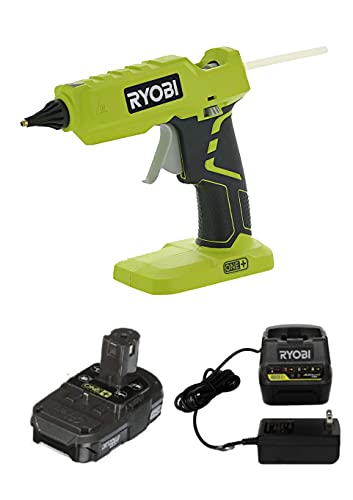 RYOBI Ryobi P305 ONE+ 18V Cordless Glue Gun Kit with 1.5 Ah Compact Lithium-Ion Battery and Charger (Renewed)