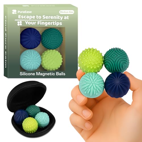 Magnetic Sensory Fidget Balls - 4PC