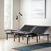 LUCID LUL150TXAB L150 Bed Base – Upholstered Frame – Head and Foot Incline – Wireless Remote Control Adjustable, Twin XL, Charcoal