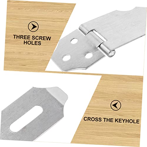 Image of DOITOOL 20pcs Stainless Steel Hasp Latch Lock Heavy Duty Door Hooks for Cabinet Doors Safety Cabinet Locks