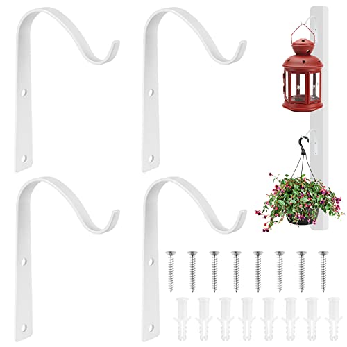 Blumenampel Halterung, 4 Stück Pflanzenhalter Wand, Pflanzen Kleiderbügel...