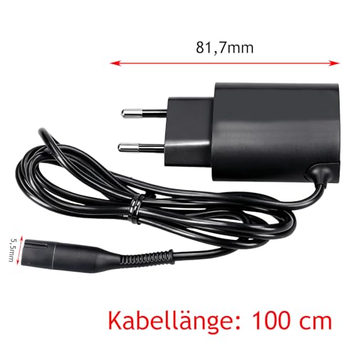 Leloco 12V Ladegerät für Braun Rasierer,Ersatz Netzteil kompatibel mit für Braun Series 1, 3, 5, 6, 7, 8, 9 Sowie Trimmer und Epilierer Ladegerät, Aufladegerät Adapter für Herrenrasierer Damenrasierer