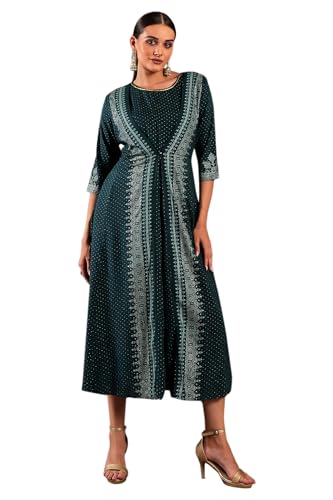 Image of W Womens for Woman Dark Pink Liva Eco Mock Layer Embellished Jumpsuit