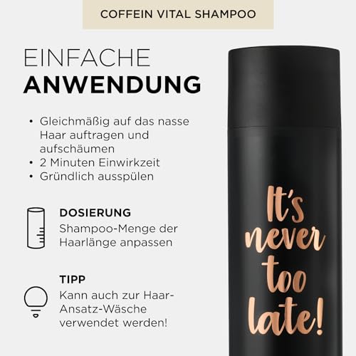 Alcina Coffein Vital Shampoo für dünner werdendes Haar, 250 ml