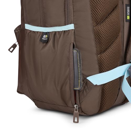 Image of Skybags Ontrak 17 Inch Compatible Laptop Backpack 30L | 3 Compartments with Quick-Access Front Pocket & Rain Cover | Air-Mesh Back Panel & Side Pocket | Office & Travel Backpack for Men & Women