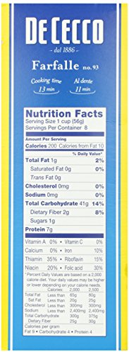 De Cecco Farfalle Pasta, 16 Oz #TOP3