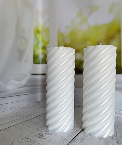 Magik Life Decorative Pillar Candles-3X7 Inch - Unscented Long Lasting Handcrafted Royal Candles For Home Decoration Restaurant Weddings Spa Events Church- 70 Hour Burn Time - Smokeless & Dripless #TOP1