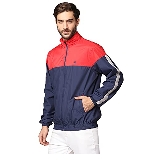 Image of ZEEL Men'S Winter Bike Jackets | Sport Wear For Trekking Jogging & Wind cheater | Thermal Hybrid Jacket | Cycling Jackets For Men Regular Fit | Olive SkyBlue | XXL | MW103