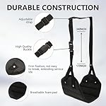 Foot Hammock for Plane Travel 2 PCS Airplane Foot Hammock Portable Airplane Feet Rest with Storage Bag Relaxing Feet and Legs Essential for Long Distance Flights for Men and Women (Black) - Image 2