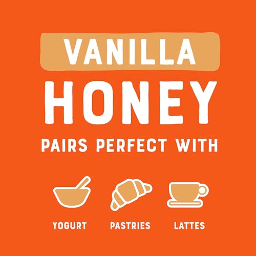 Image of Nate's Vanilla Honey for Brunch - Made with 100% Pure Honey and Vanilla - 12 oz Squeeze Bottle - Great for Pancakes, Oatmeal, Lattes, and Yogurt