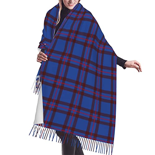 Winter Warm Wrap Shawl Elliot Modern Tartan Print Scarves Blanket Scarf For Women Men