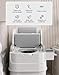 Bedside Commode, Portable Toilet for Foldable Armrests, 15