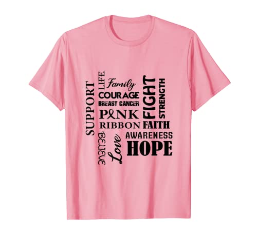 Support hope fight breast cancer awareness t-shirt