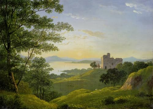 Affiche toile coucher de soleil Western Highlands Knox impression 60x90cm