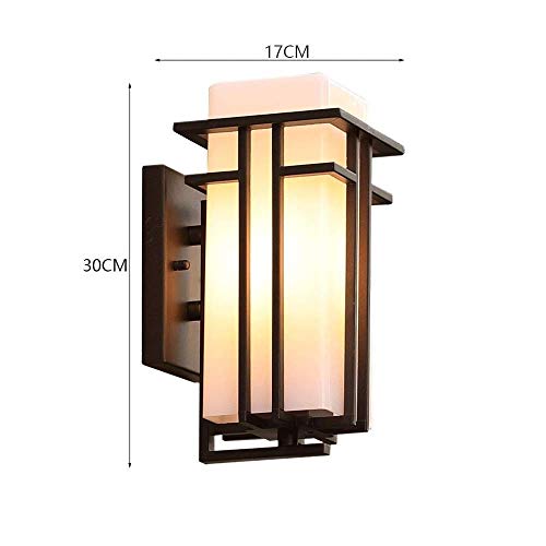 Lampe murale imperméable extérieure E27 moderne et lanterne moderne - 7