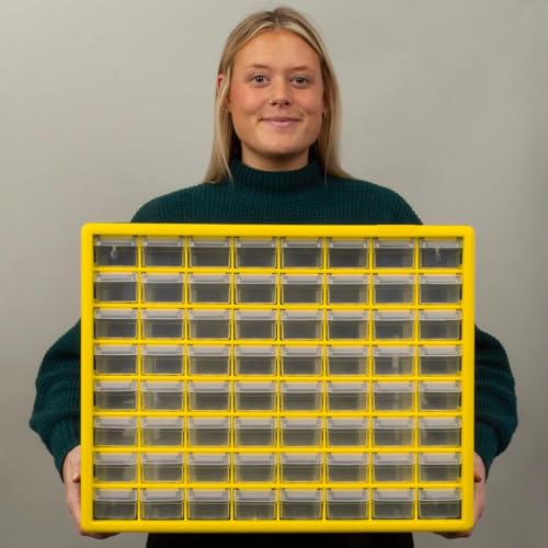 image for Akro-Mils 64-Drawer Plastic Drawer Storage Cabinet for Garage Organiza