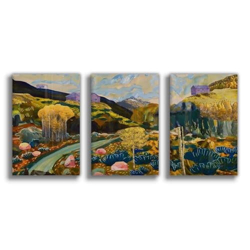 Poster toile collage cowboy occidental finition premium pour grand salon