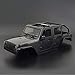 NLLeZ 1PC 1:10 Échelle Kit de Corps Dur Convertible 313mm empattement pour 1/10 RC Crawler axial SCX10 Wrangler Rubicon TRAXXAS TRX4 REDCAT GEN8 (Couleur : Gris foncé)