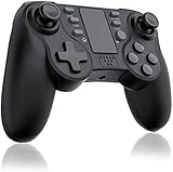 【Perfetto nelle tue mani】Realizzato in materiale ABS resistente, design ergonomico e costruzione leggera, disposizione dei pulsanti perfetta, design della superficie antiscivolo, comodo da tenere, consente ore di gioco senza affaticamento della mano. Deve averlo per chiunque impieghi ore su PS-4.