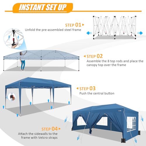 Image of HOTEEL Party Tent with Removable Sidewalls for Parties Carpas para Fiestas