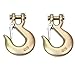 XDHLDULYK 2 Pcs Safety Chain Hooks 1/4 Grade 70 Clevis Grab Hook Grab Hook Grab Hook Alloy Steel Trade Size for Trailer Truck Transport Tow Chain Hook