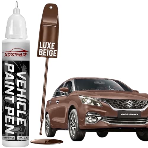 Image of xdotoar Car Touch Up Paint for Maruti Suzuki Baleno Luxe Beige (WBJ) | 2K Paint Technology | Exact Color Match | Car Scratch Repair Paint | Automotive Touch Up Paint | Quick Dry | 18ml