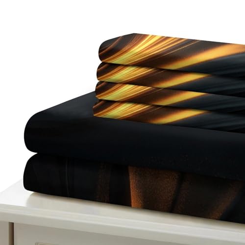 Housse de couette tourbillon abstrait microfibre 140x200 lit simple 3D