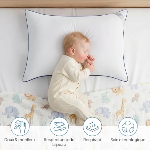 BedStory Oreillers 50x70 cm Lot de 2 - Oreillers Classiques Hypoallergéniques, Doux et Respirants, Soutien Équilibré, Qualité Hôtelière Lavable, Idéal Côté, Dos et Ventre – vue 2