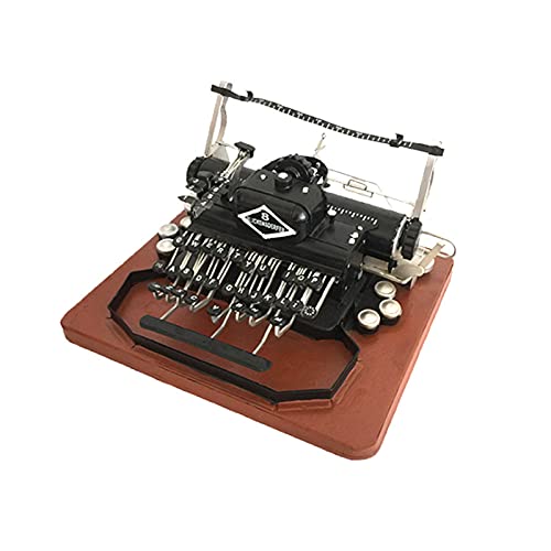 Máquina de Escribir Manual Vintage, Adorno de Escritorio para Navidad, cumpleaños, San Valentín, Festivales, 30 x 26 x 14 cm