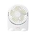Produktbild Tragbarer Mini-Handventilator wiederaufladbare batteriebetriebene einstellbare Geschwindigkeitsmodi Kühlung elektrischer Ventilator mit Nachtlichtern für Büroraum Outdoor-Reisen ( Color : White )
