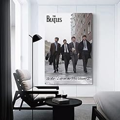 JABURU Poster décoratif sur toile du groupe Beatles – Décoration murale moderne pour chambre à coucher – 30 x 45 cm - Les Beatles, Paul McCartney, John Lennon, RIngo Starr, George Harrison JABURU Poster décoratif sur toile du groupe Beatles - Décoration murale moderne pour chambre à coucher - 30 x 45 cm – Image 3