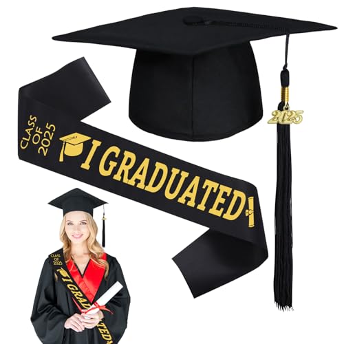 Cappello Laurea Unisex, Bachelor Hat, Tocco Laurea Regolabile, Cerimonia di Laurea Hat, Berretto Laurea Cappello Diploma con Nappa, Per Cerimonie di Laurea e Festa di Universitario
