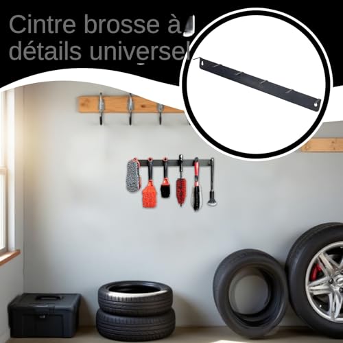 Porte-brosses de détail mural pour stopper le désordre auto - 4
