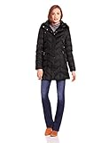 Kenneth Cole New York Women's Chevron Down Coat with Faux-Fur Trim