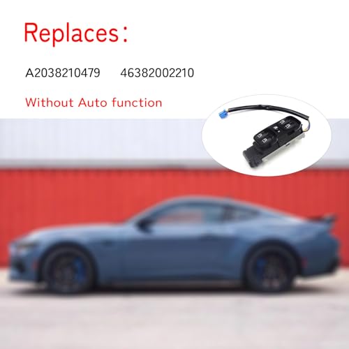 DKAEUK BZWS042 Schalter Fensterheber Passend für MERC.EDES-BEN.Z C-KLASSE (W203) C180 C200 C220 C230 C240 C270 C280 C320 C350 2000 2001 2002 2003 2004 2005 2006 2007