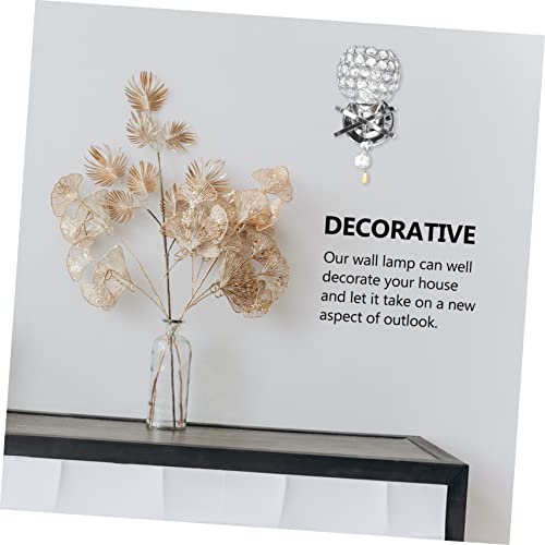 Aplique de pared moderno LED con luces de cristal e interruptor para iluminación de pasillos 3