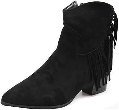 Generisch Bottes De Cowboy Pour Femme - Bottes D'hiver à Franges