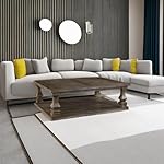 Signature Design by Ashley Johnelle Farmhouse Coffee Table with Weathered Gray Finish, Gray - Image 5