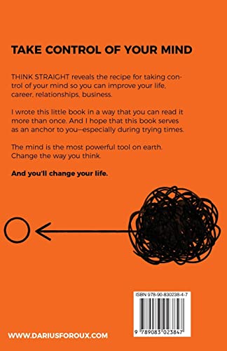 Think Straight: Change Your Thoughts, Change Your Life