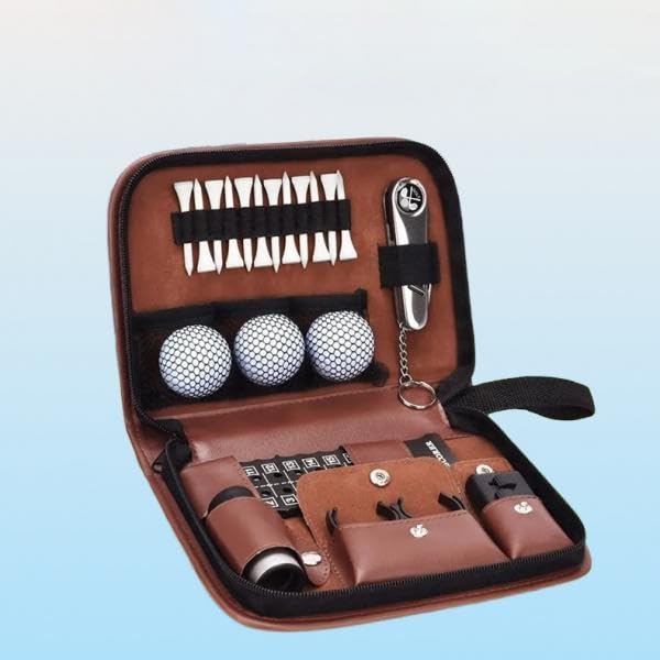 Bolsa para pelotas de golf ligera de PU con cierre protector 3
