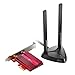 Produktbild TP-Link Archer TX3000E AX3000 Wi-Fi 6 Bluetooth 5.0 PCIe-Adapter (max 2402 Mbit/s 5 GHz und max 574 Mbit/s 2,4 GHz, Intel Wi-Fi 6 Chipsatz, WPA3-Verschlüsselungsstandard) schwarz