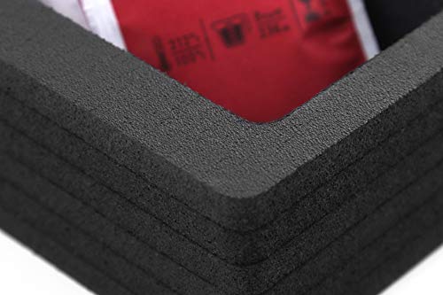 Polar Whale Tea Bag Storage Deluxe Organizer Tray Drawer Bin Insert For Kitchen Home Office Condiments Packets Waterproof Washable Black Foam 6 Compartment 11.9 X 15.9 Inches #TOP7