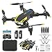 Hiwoor Drohne mit 4K-HD-Kamera für Anfänger und Kinder, faltbare RC-Quadcopter-Drohne mit Gesten-Selfie, Höhenhaltung, One-Touch-Start, 360°-Flip, 2 Akkus