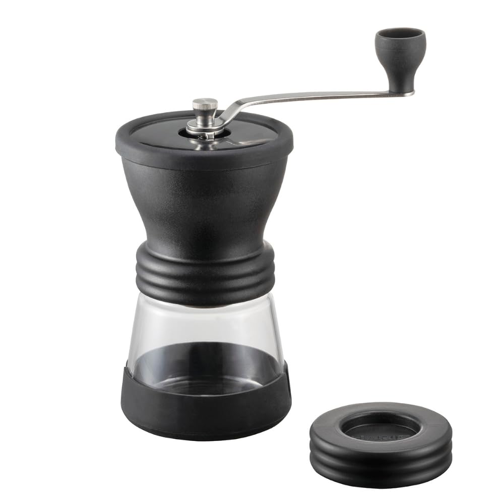 HARIO Moulin à café en céramique noire avec squelette N, cadeau cadeau MSCSN-​2-​B