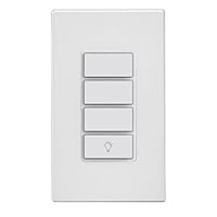 Vista 3 de Leviton Decora Interruptor de controlador inteligente, Wi-Fi de 2ª generación, requiere cable neutro, funciona con My Leviton, Alexa, Google