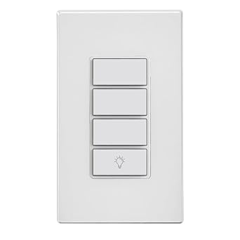 Leviton Decora Smart Controller Switch, Wi-Fi 2nd Gen, Neutral Wire Required, Works with My Leviton, Alexa, Google Assistant, Apple Home/Siri, Wired or Wire-Free 3-Way, D2SCS-1RW, White