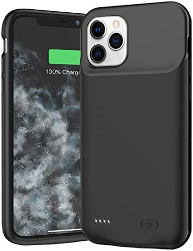 YINGYKJ Battery Case for iPhone2ble Battery Pack Rechargeable Smart Charger Case Compatible with i2al Battery Cover Charging Case (Black)