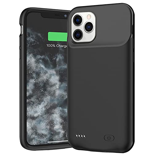 Yingykj Battery Case For Iphone2Ble Battery Pack Rechargeable Smart Charger Case Compatible With I2Al Battery Cover Charging Case (Black) #TOP3
