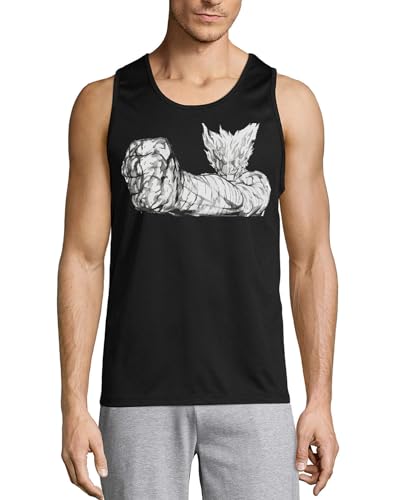 Débardeur coton noir homme Anime 172 idéal pour l'été et les sorties décontractées