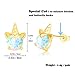 Unicorn Earrings for Girls, Hypoallergenic Fire Opal Stud Earrings ARSKRO S925 Sterling Silver Post with Gold Plated Mini Tiny Cute Earring Jewelry Gifts for Kids Women(Gold Plated)